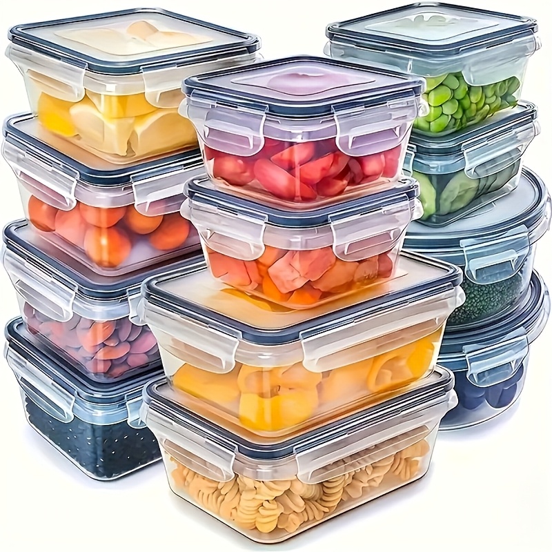Food Storage Design - 8Pcs Set Includes 4 Containers and
