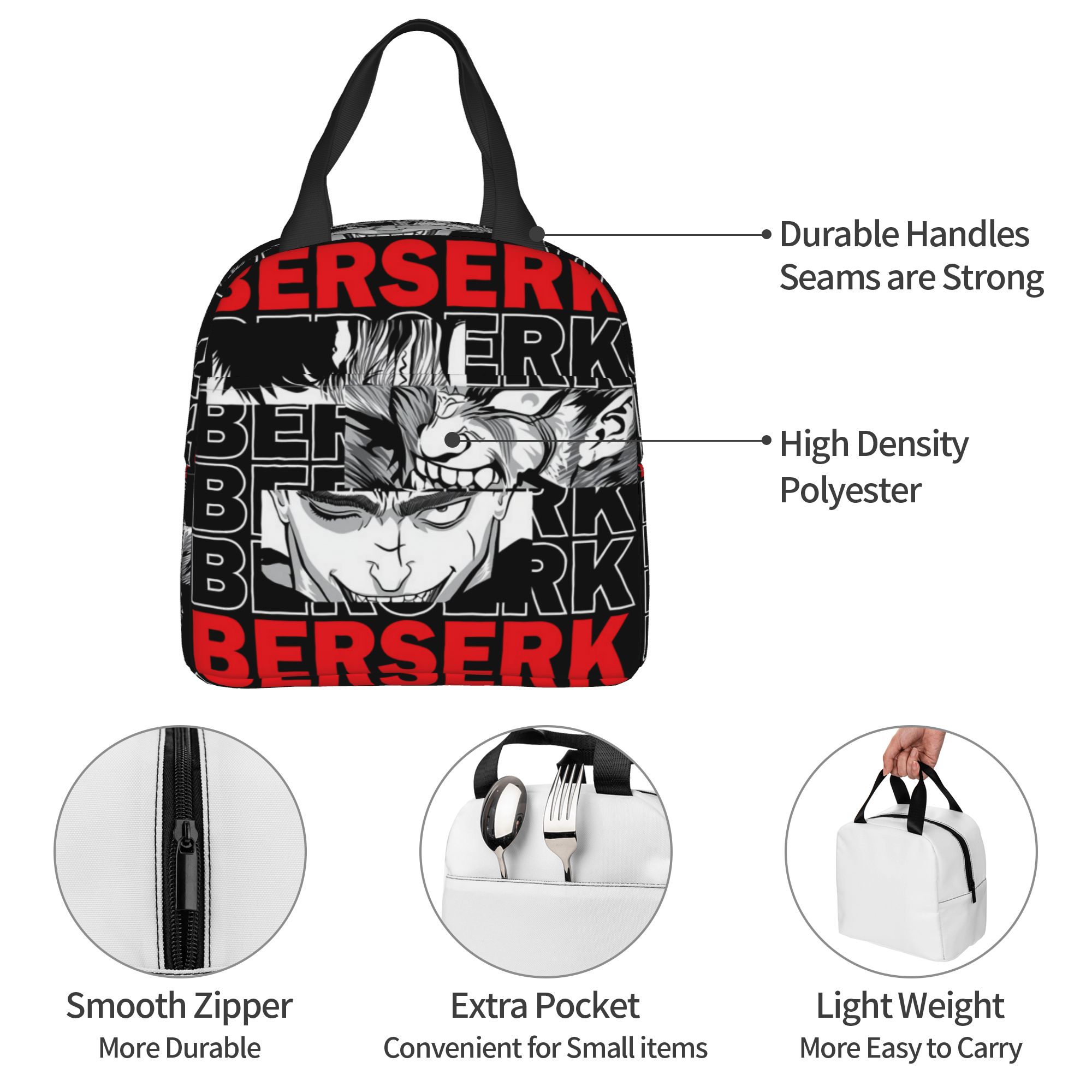 Food Storage Warmer - B-Berserks Thermal Insulated Lunch Bag Brand