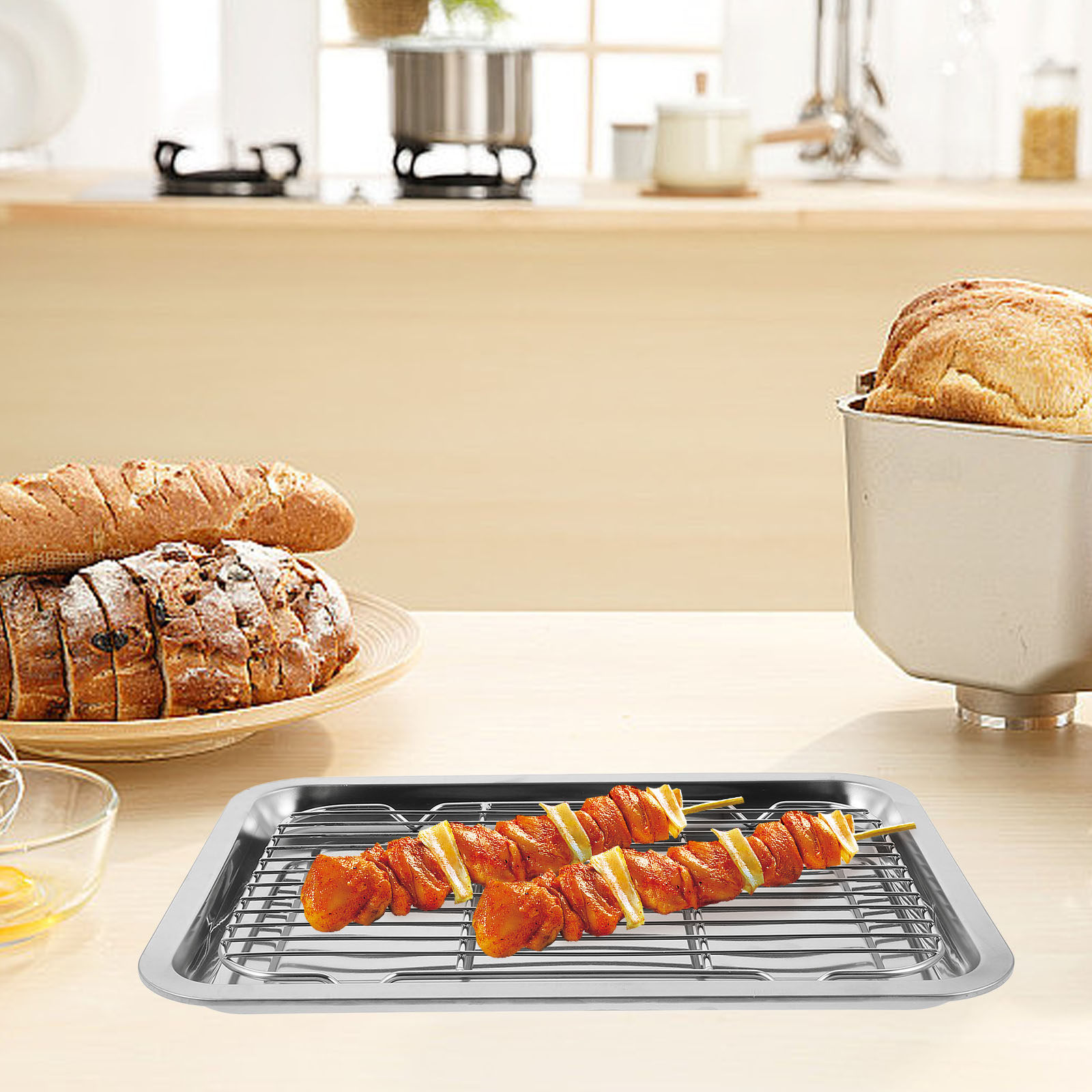 Food Storage Stainless Steel - 1Set Stainless Steel Wire Baking Rack