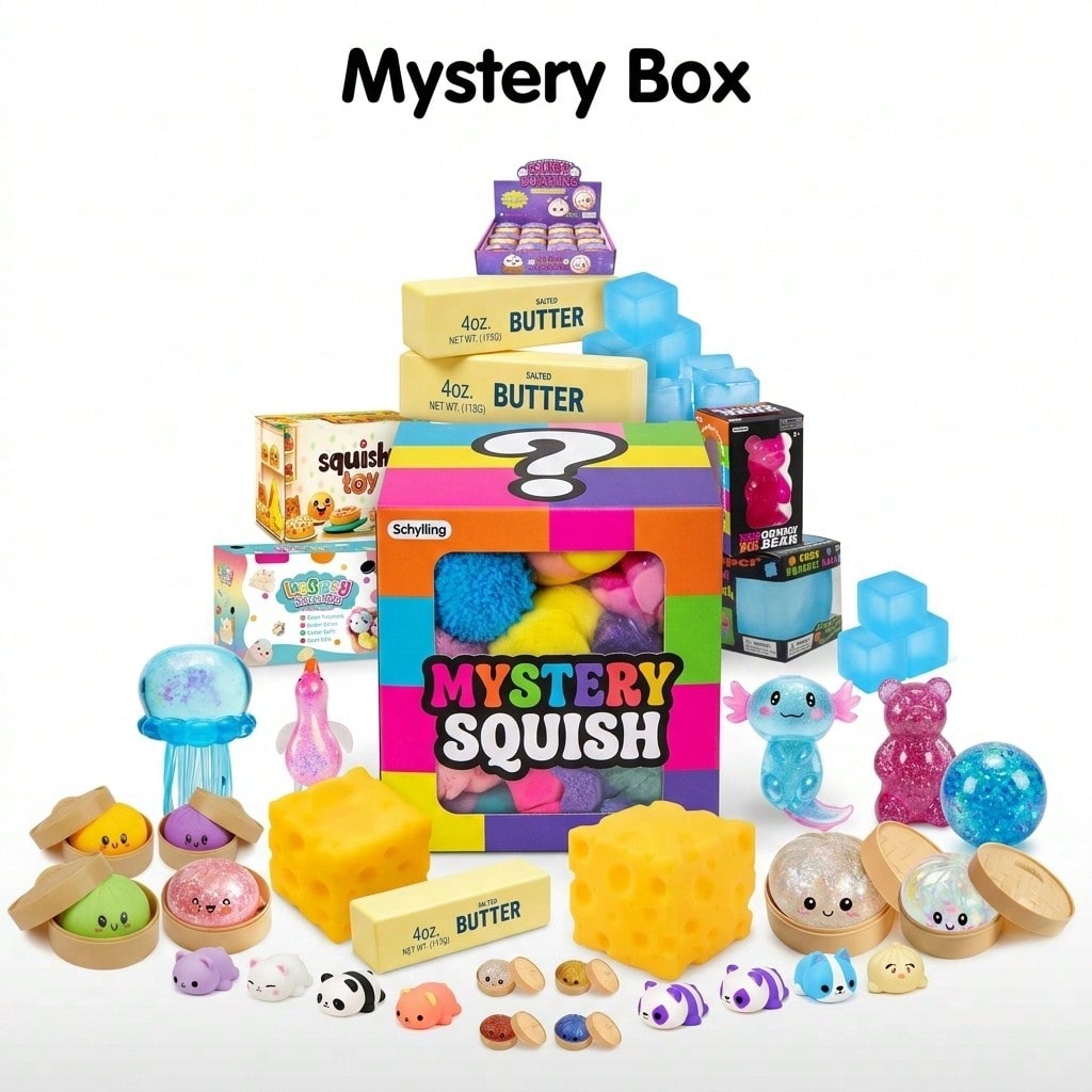 Food Storage Bag Organizer - Surprise Box-Slow Rise Squishy Toys,Food&Ocean Themed