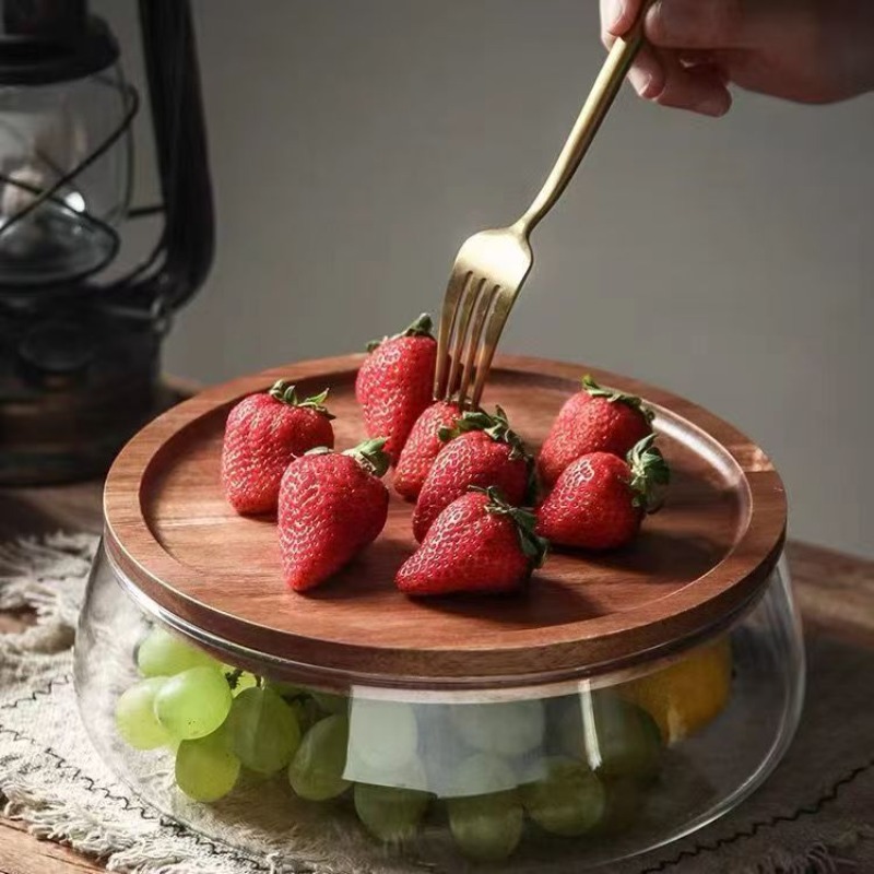Creative Glass Food Storage Co - Food Storage Jars With Wooden Lids 评论和价格