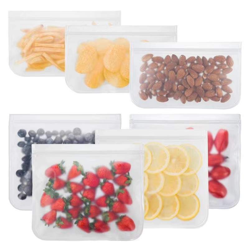 1/2/3/4pcs Silicone Food Stora - Food Storage Silicone Bags 评论和价格
