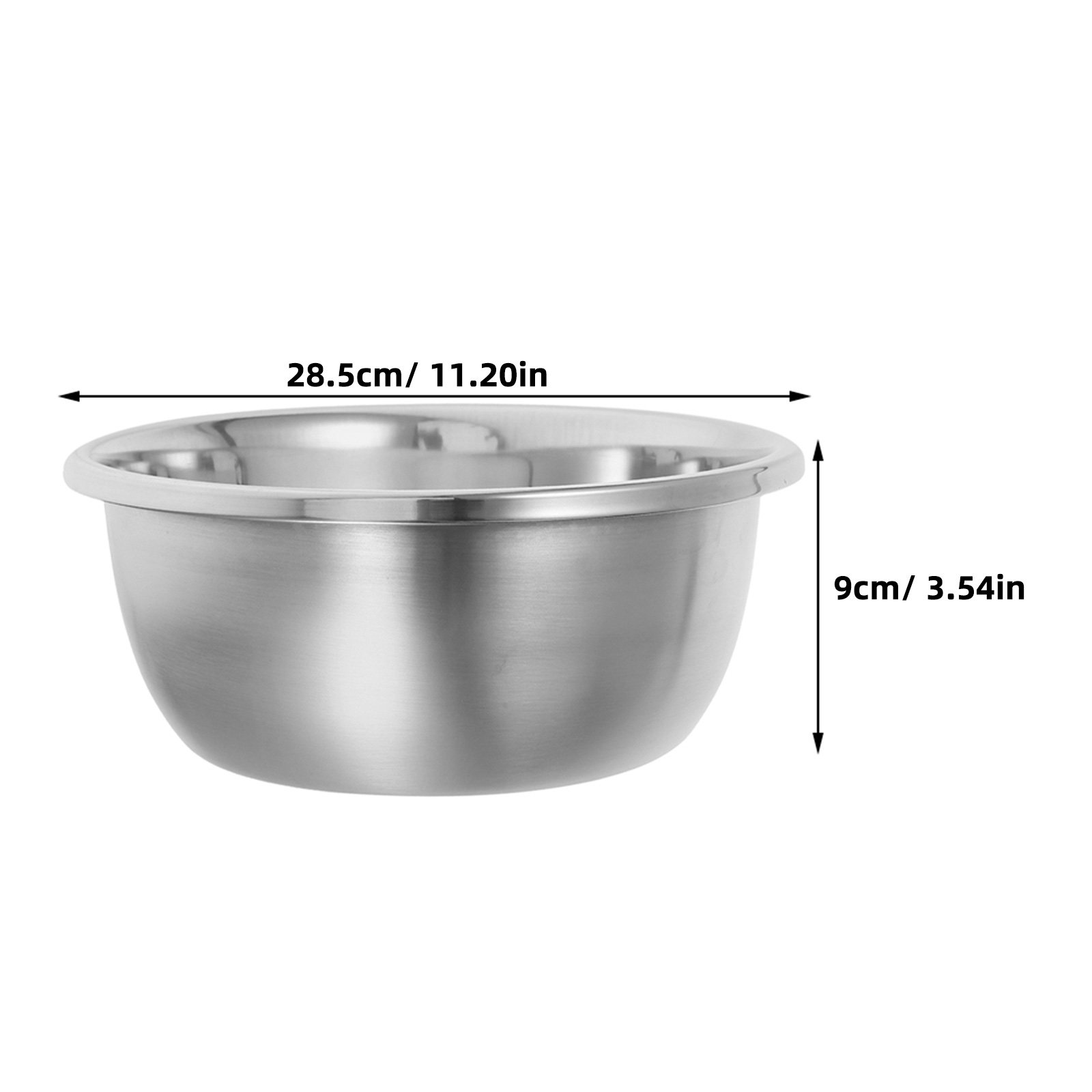 Large Stainless Steel Round Bo - Food Storage Stainless Steel 评论和价格