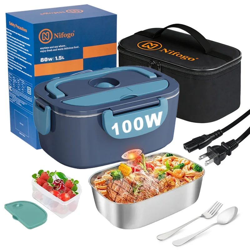 100W Electric Heating Lunch Bo - Food Storage Bag Organizer 评论和价格