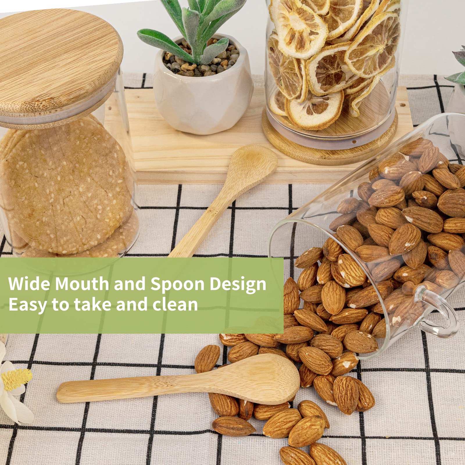 Airtight Food Storage Plastic  - Food Storage Jars With Wooden Lids 评论和价格