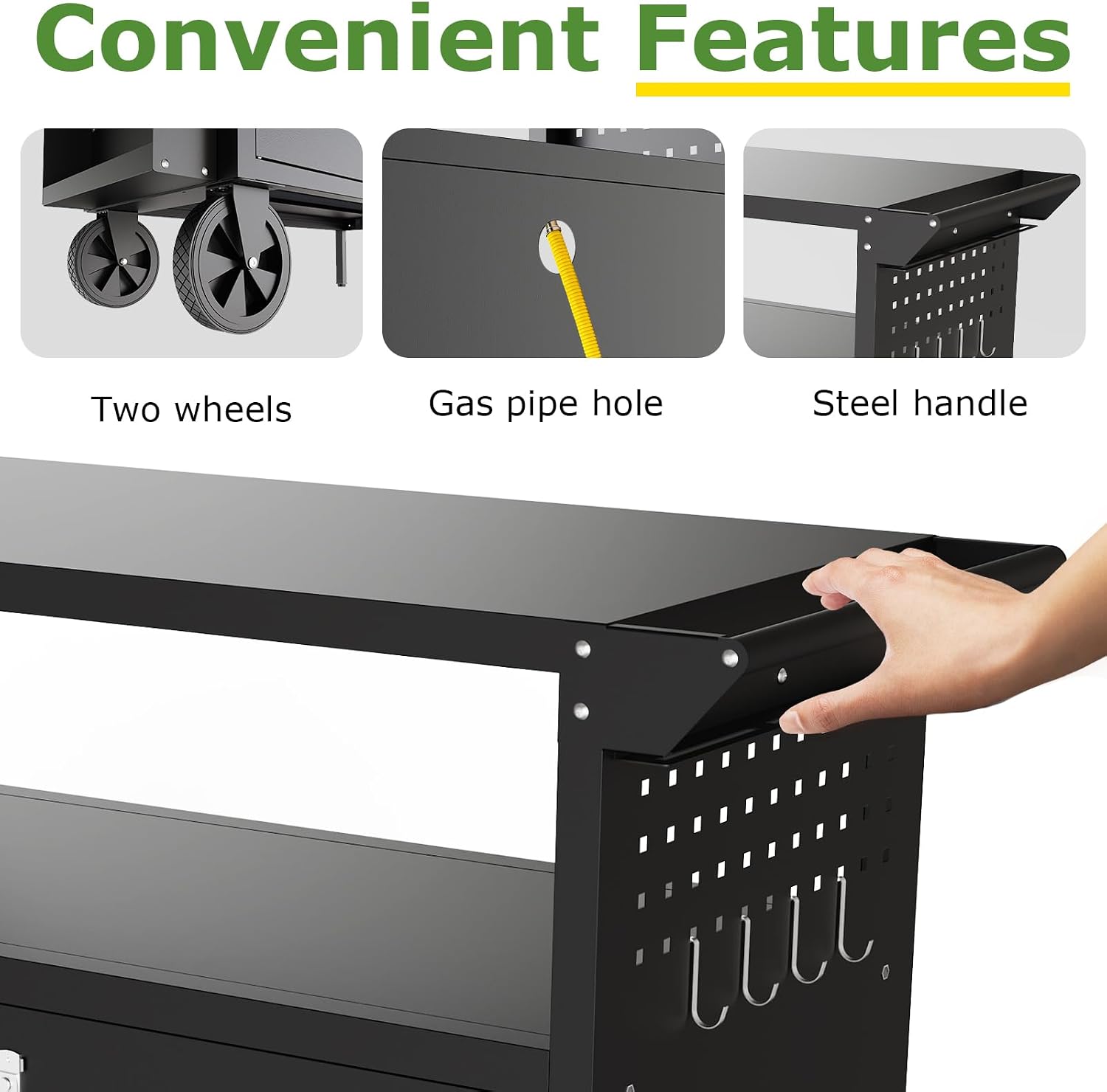 Outdoor Grill Cart Table With  - Food Storage For Camping 评论和价格