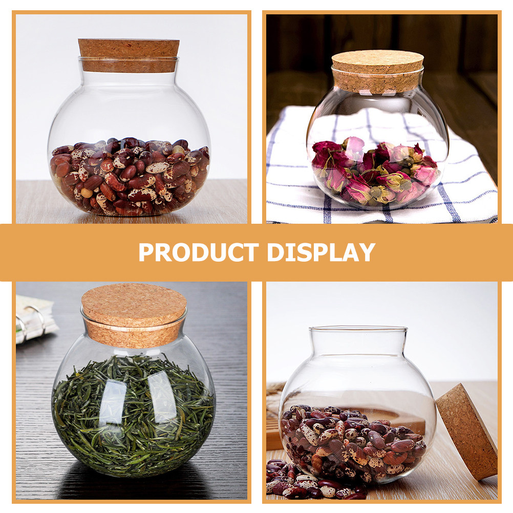 High Quality Glass Canister wi - Food Storage Jars With Wooden Lids 评论和价格