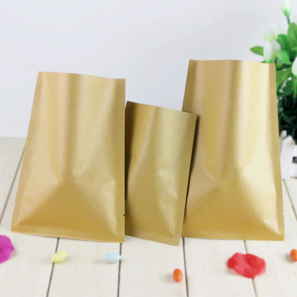 8*12cm Open Top Brown Kraft Pa - Food Storage In Mylar Bags 评论和价格