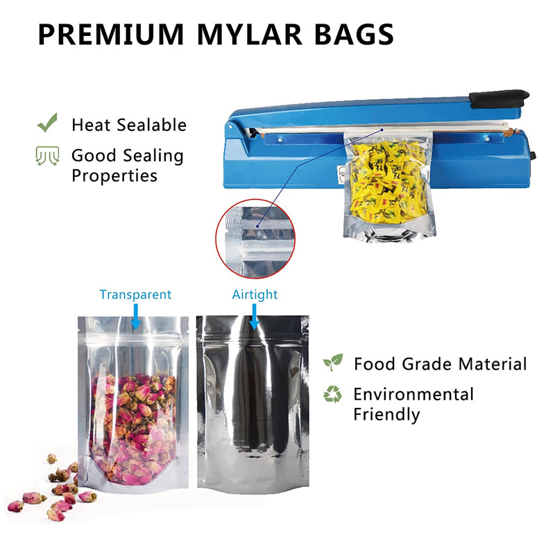 1000Pcs/Lot Mylar Bags for Foo - Food Storage In Mylar Bags 评论和价格