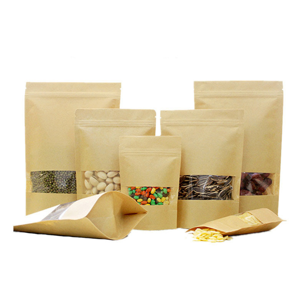 10pcs Zip Lock Kraft Paper Bag - Food Storage Year Supply 评论和价格