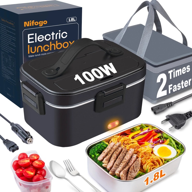 Electric Heated Lunch Box 110V - Food Storage Warmer 评论和价格