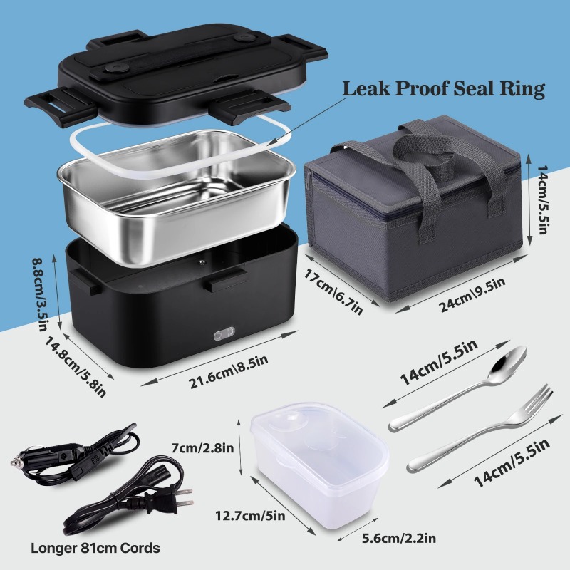 Electric Heated Lunch Box 110V - Food Storage Warmer 评论和价格