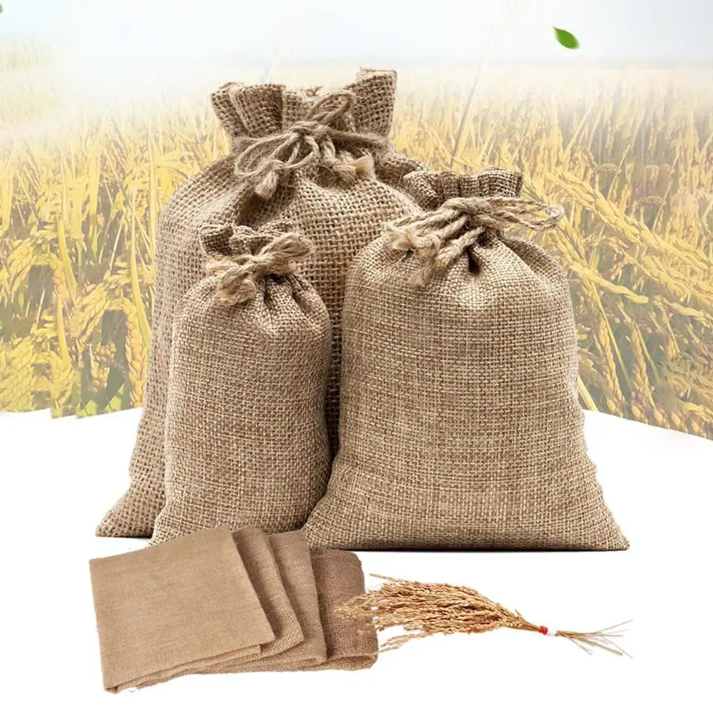 Natural Burlap Sack Jute Potat - Food Storage In Roots 评论和价格