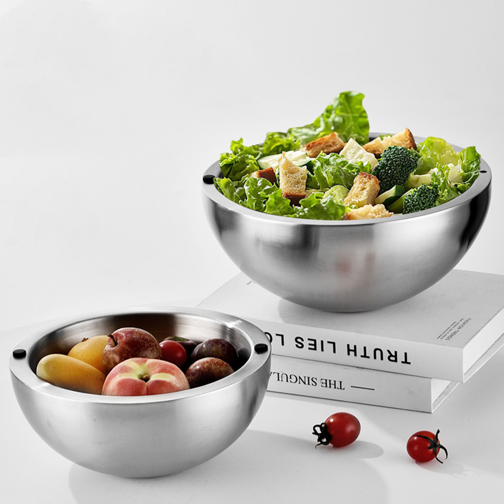 304 Thickened Salad Mixing Bow - Food Storage Stainless Steel 评论和价格
