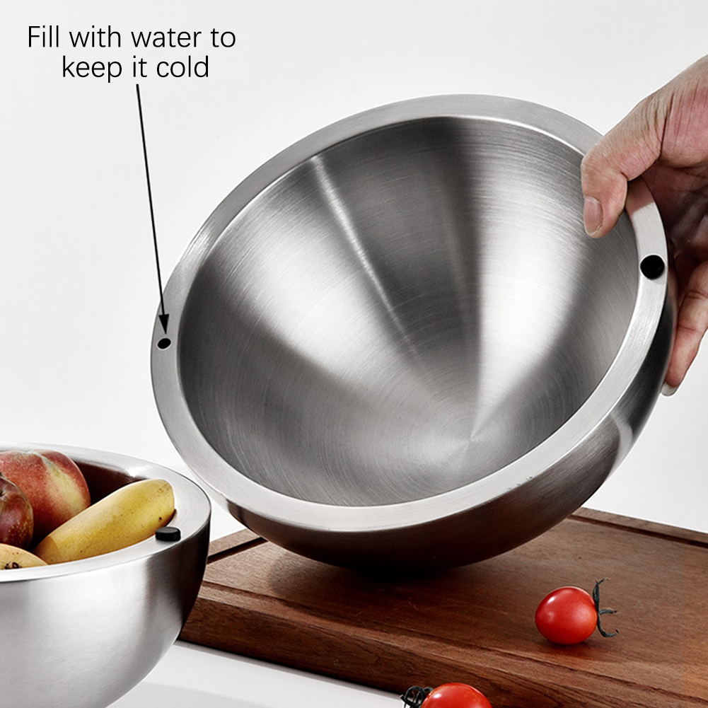 304 Thickened Salad Mixing Bow - Food Storage Stainless Steel 评论和价格