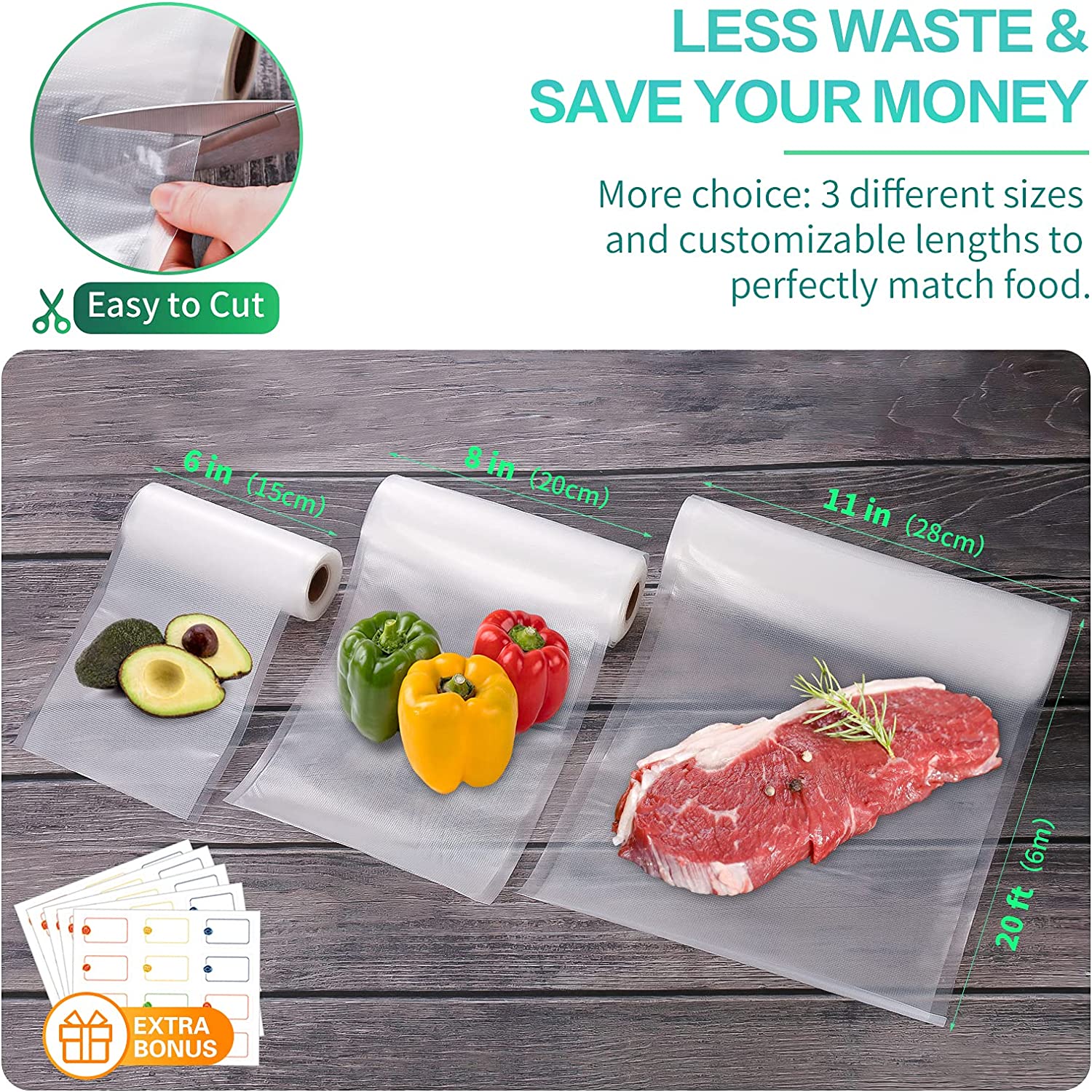 Kitchen Bags For Vacuum Food V - Food Storage Bag Organizer 评论和价格