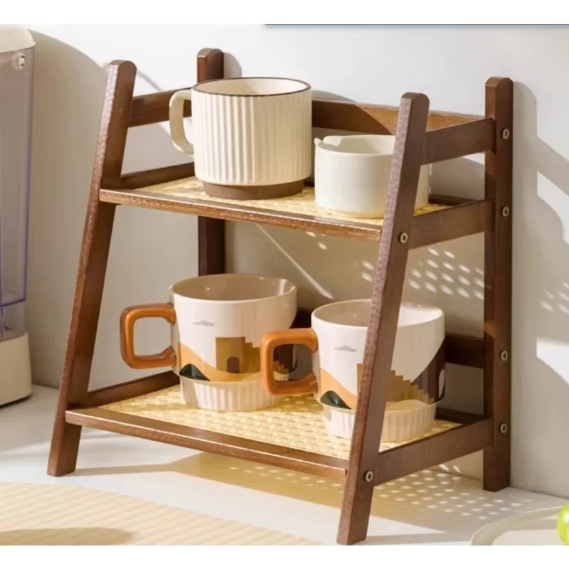 Retro Bamboo 2 Layer Storage R - Food Storage Shelving 评论和价格
