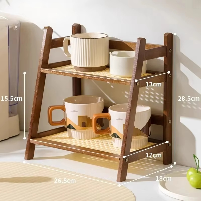 Retro Bamboo 2 Layer Storage R - Food Storage Shelving 评论和价格