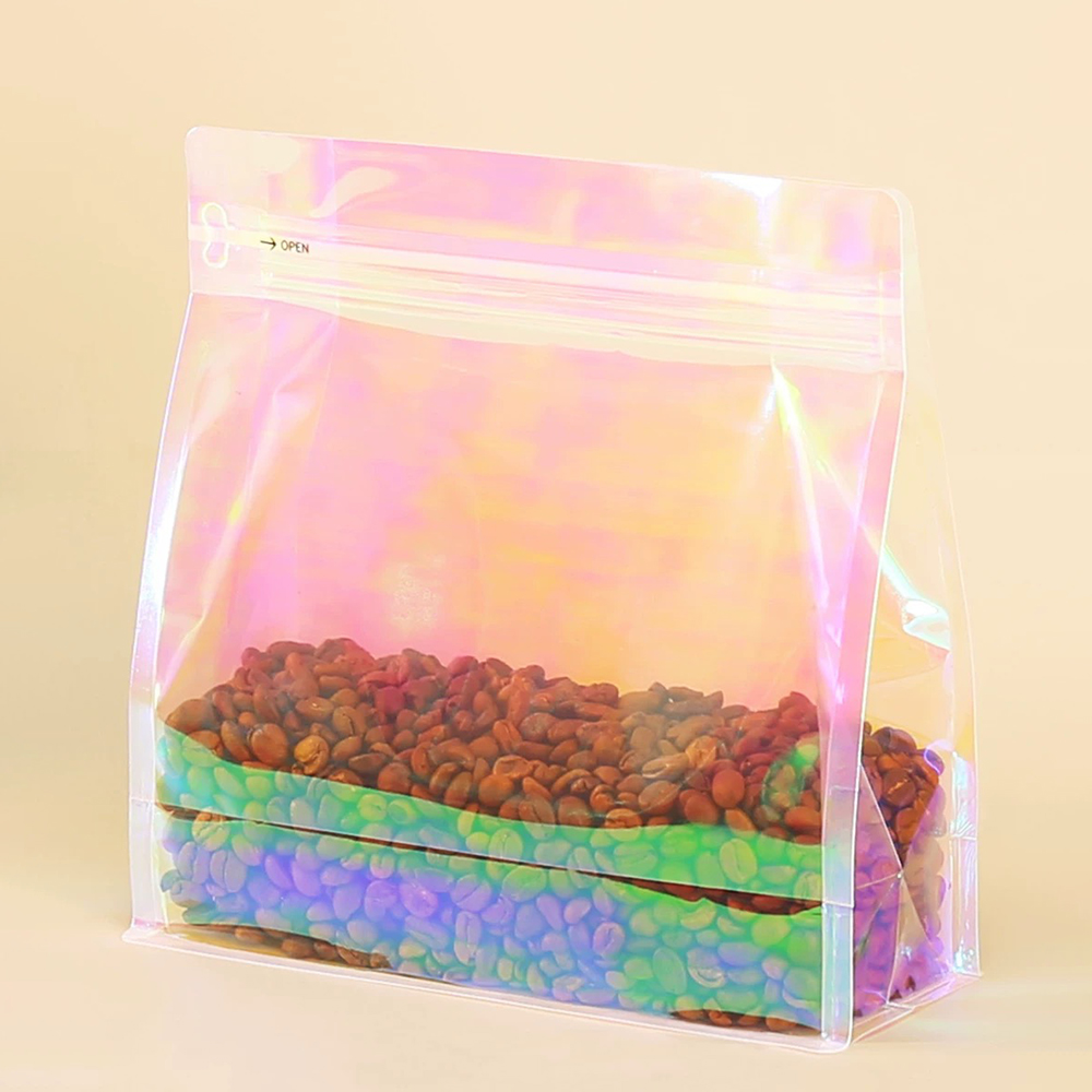 100pcs Pink Rainbow Laser Holo - Food Storage In Mylar Bags 评论和价格