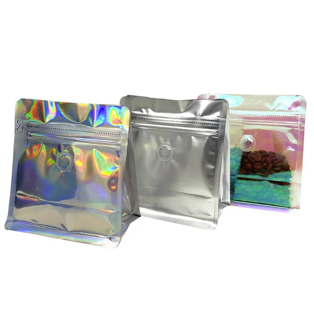 100pcs Pink Rainbow Laser Holo - Food Storage In Mylar Bags 评论和价格