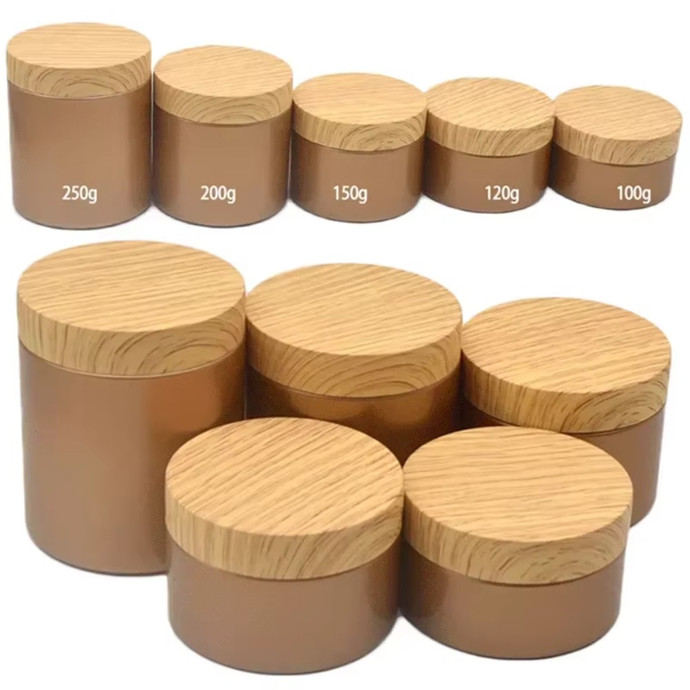 30PCS PET Empty Plastic Jar 10 - Food Storage Jars With Wooden Lids 评论和价格