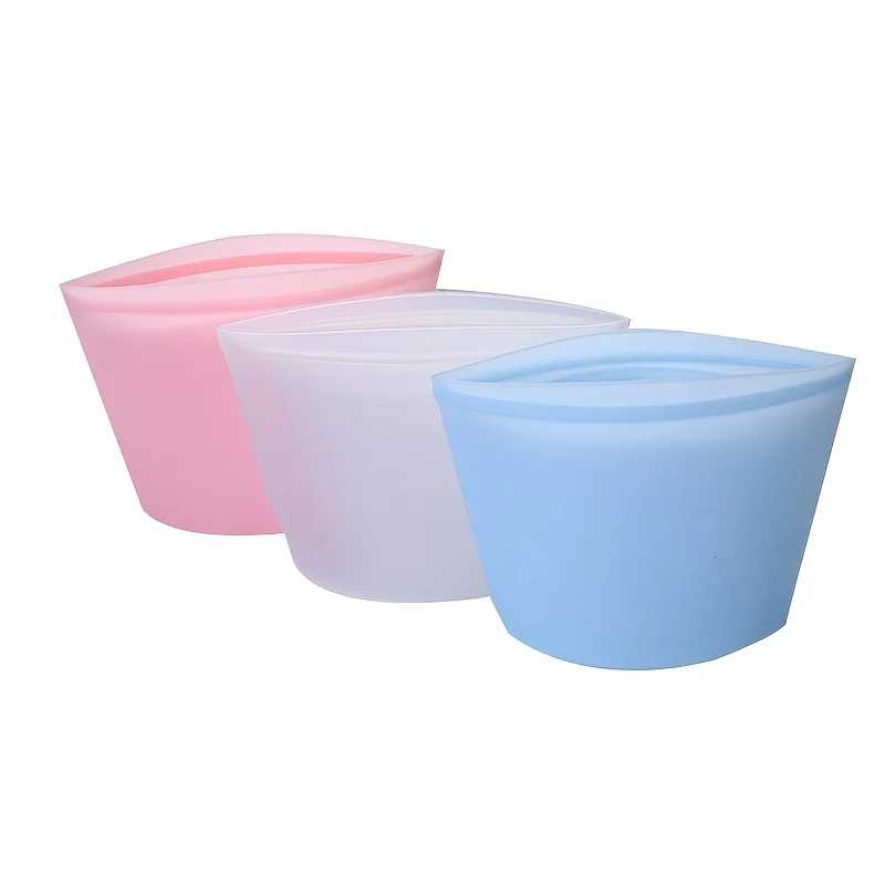 Reusable Silicone Storage Bags - Food Storage Silicone Bags 评论和价格