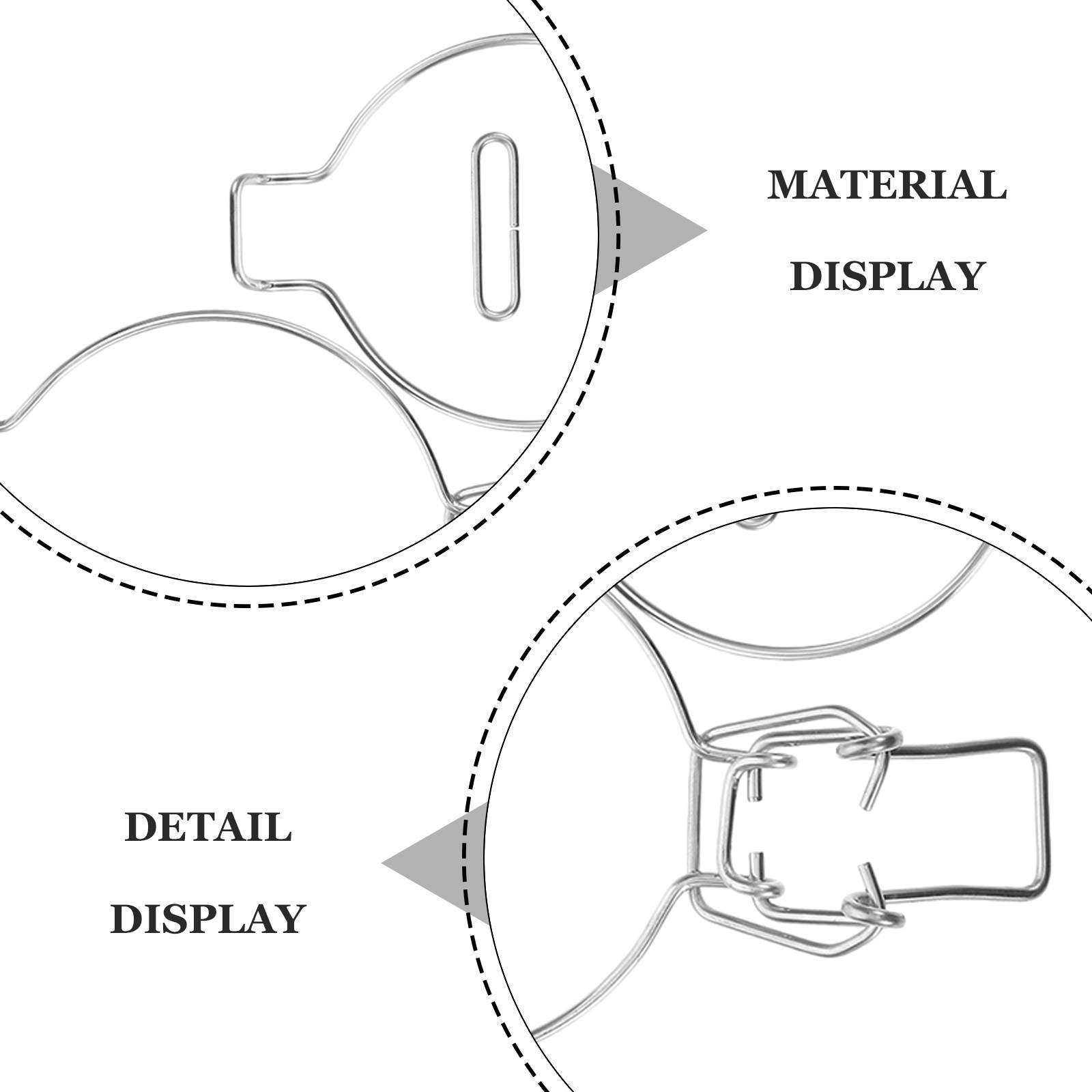 4Pcs Stainless Steel Wire Lock - Food Storage Stainless Steel 评论和价格
