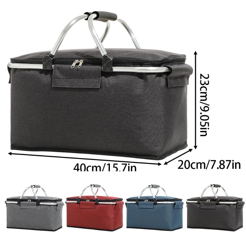 Flat Foldable Oxford Picnic Ba - Food Storage Design 评论和价格