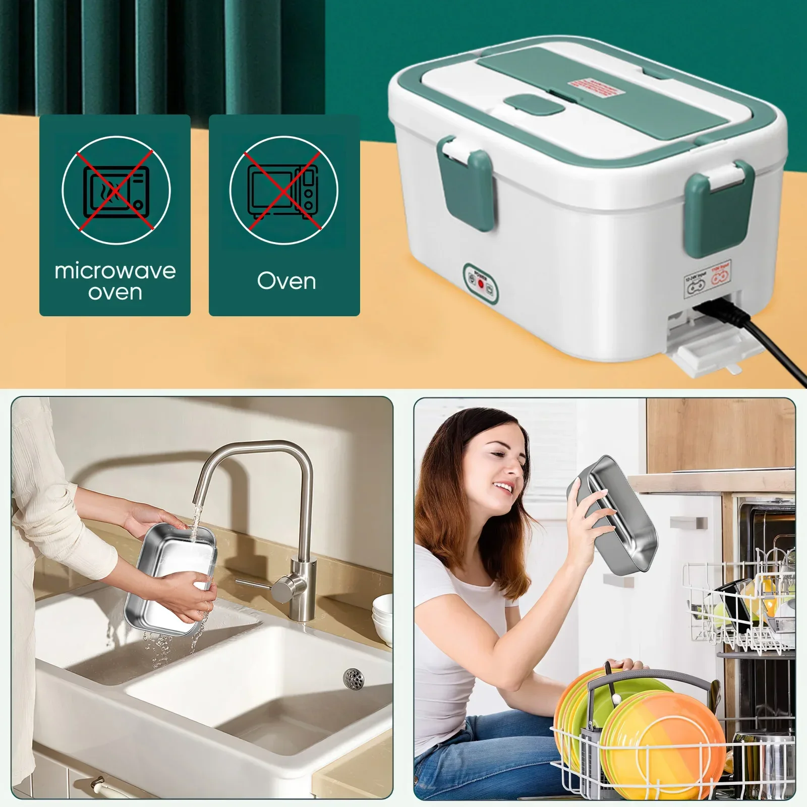 Electric Lunch Box Food Warmer - Food Storage For Camping 评论和价格