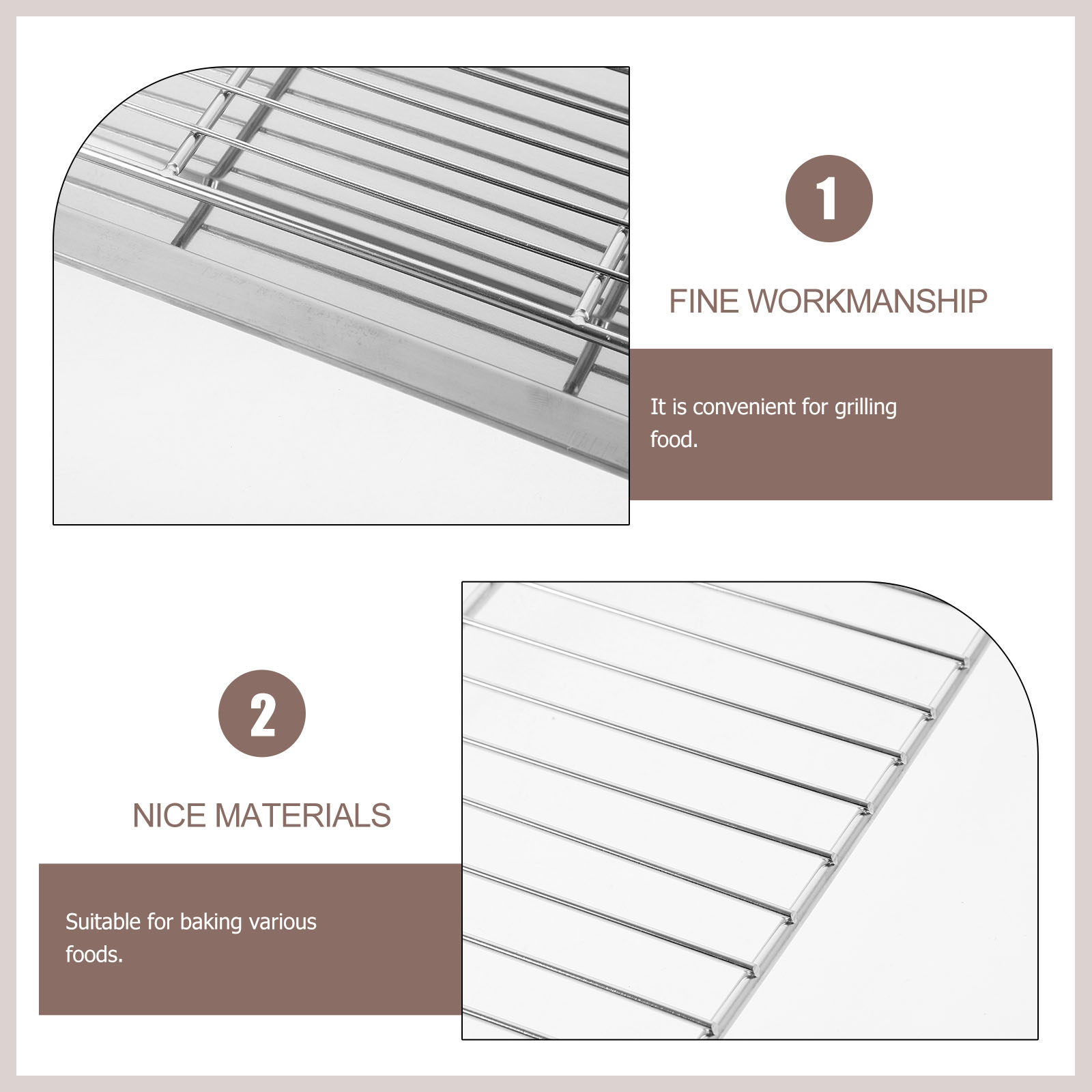1Set Stainless Steel Wire Baki - Food Storage Stainless Steel 评论和价格