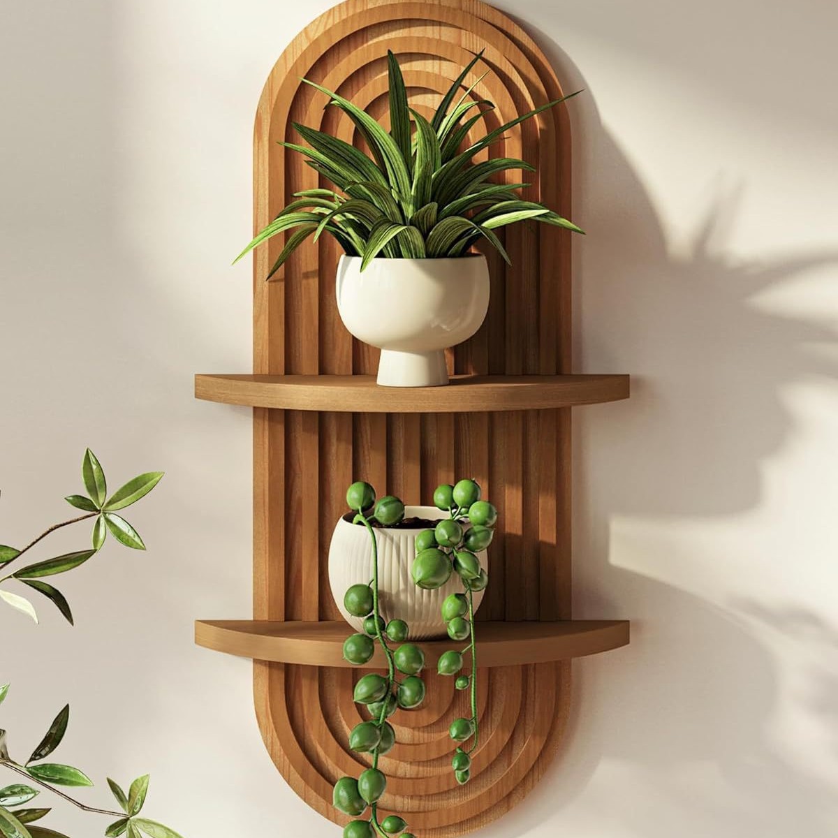 Wood Floating Shelves, Multi-f - Food Storage Shelving 评论和价格