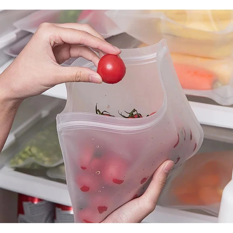 1-4pcs Silicone Food Storage B - Food Storage Silicone Bags 评论和价格