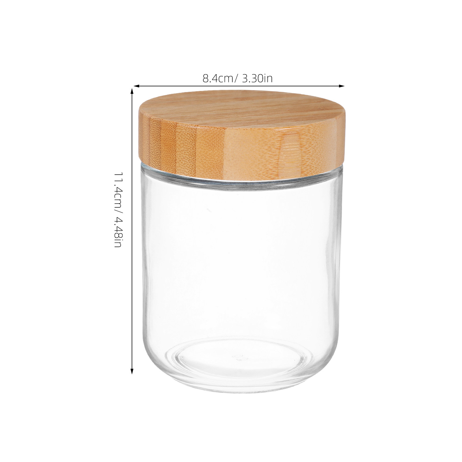 4Pcs Transparent Glass Jars wi - Food Storage Containers With Lids 评论和价格