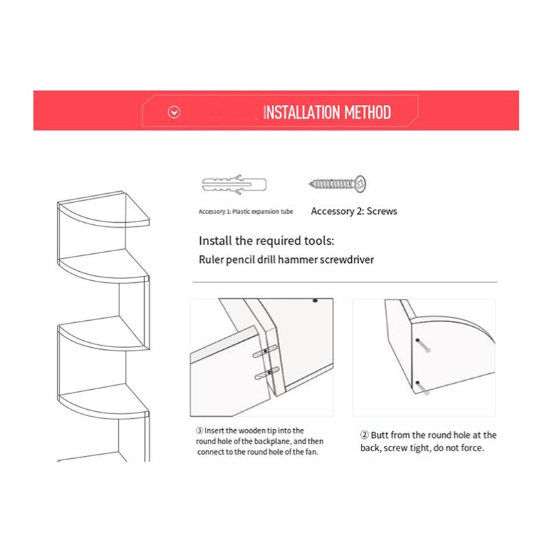 ABUL-Corner Shelf Corner Corne - Food Storage Shelving 评论和价格