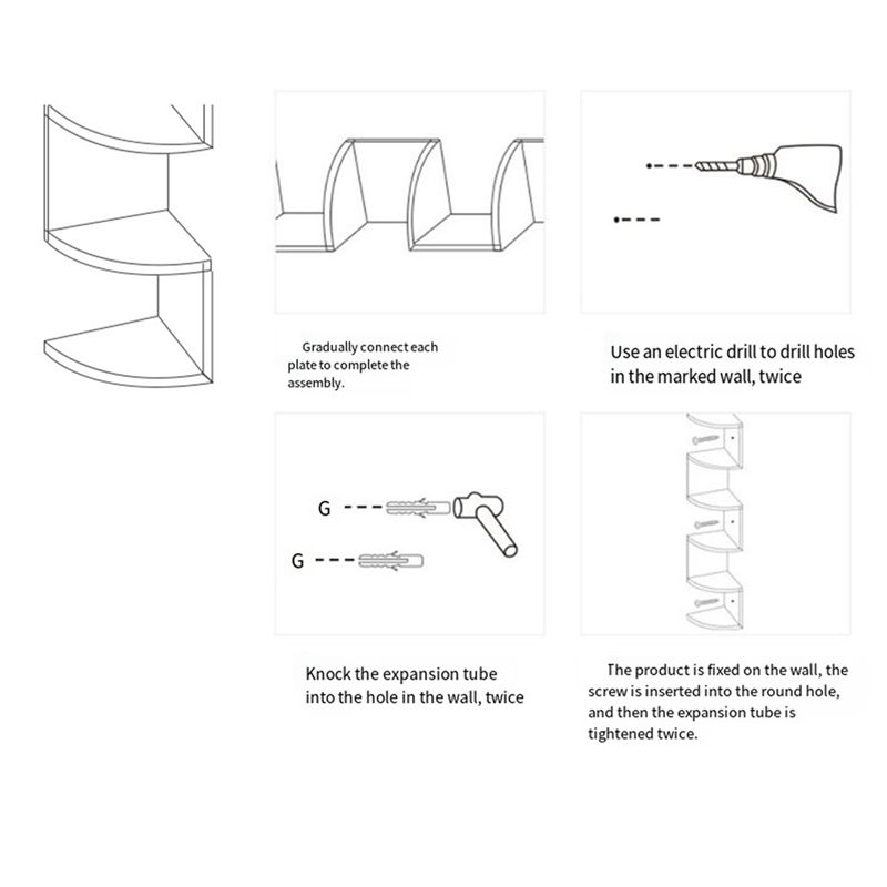 ABUL-Corner Shelf Corner Corne - Food Storage Shelving 评论和价格