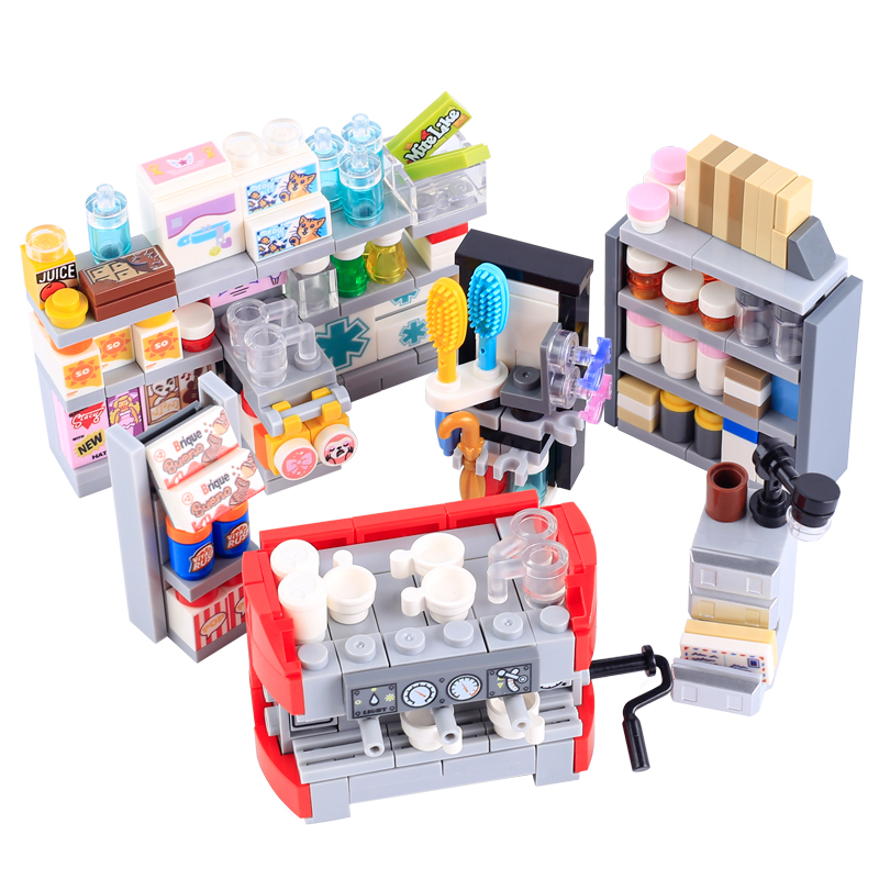 MOC City Street View Supermark - Food Storage Building 评论和价格
