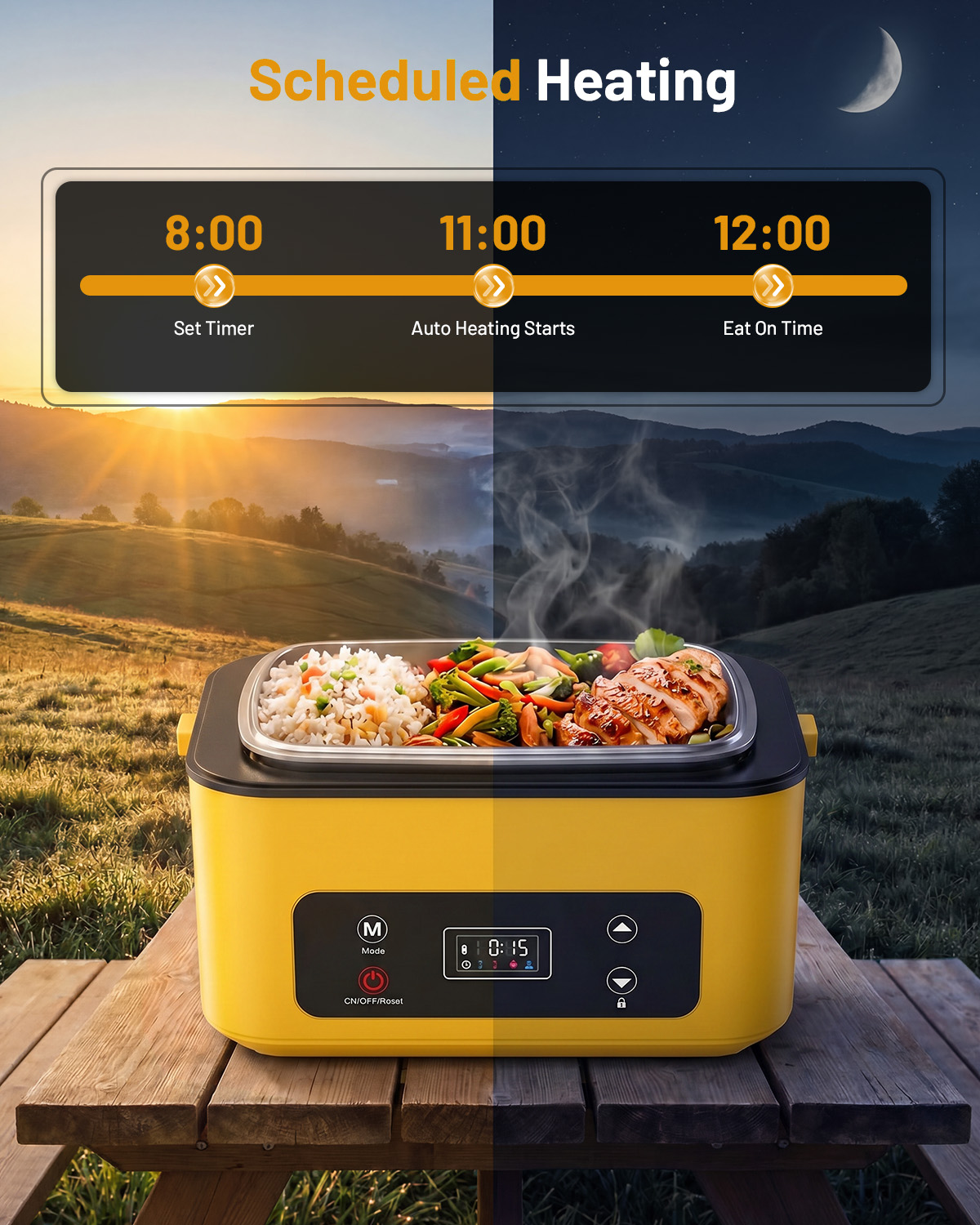 TaskStar Portable Heated Lunch - Food Storage For Camping 评论和价格