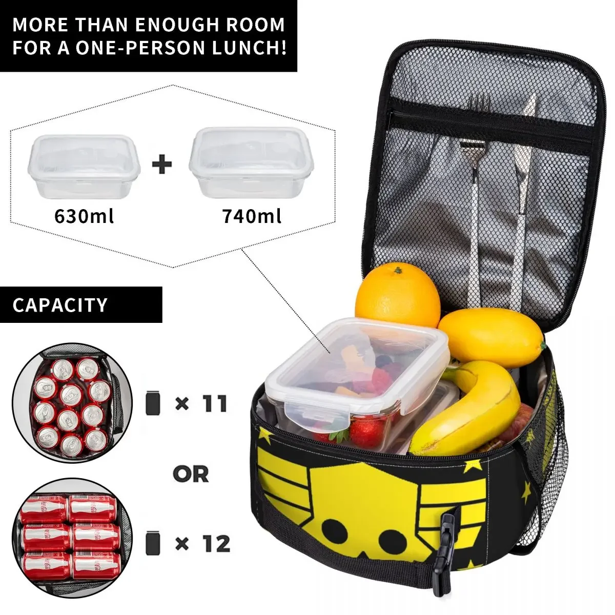 Insulated Lunch Bag Helldivers - Food Storage Bag Organizer 评论和价格