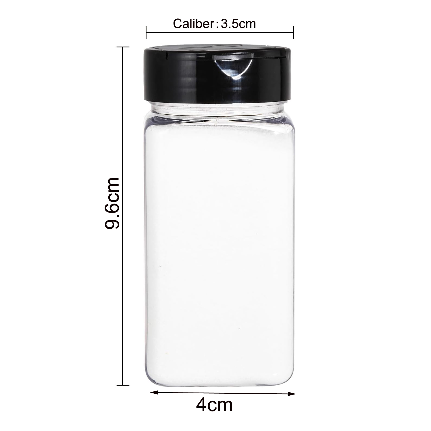 Square Large Plastic Spice Jar - Food Storage Containers With Lids 评论和价格