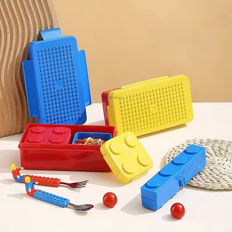 DIY Building Block Lunch Box M - Food Storage Building 评论和价格