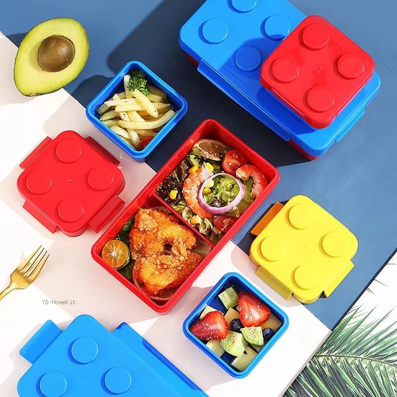 DIY Building Block Lunch Box M - Food Storage Building 评论和价格