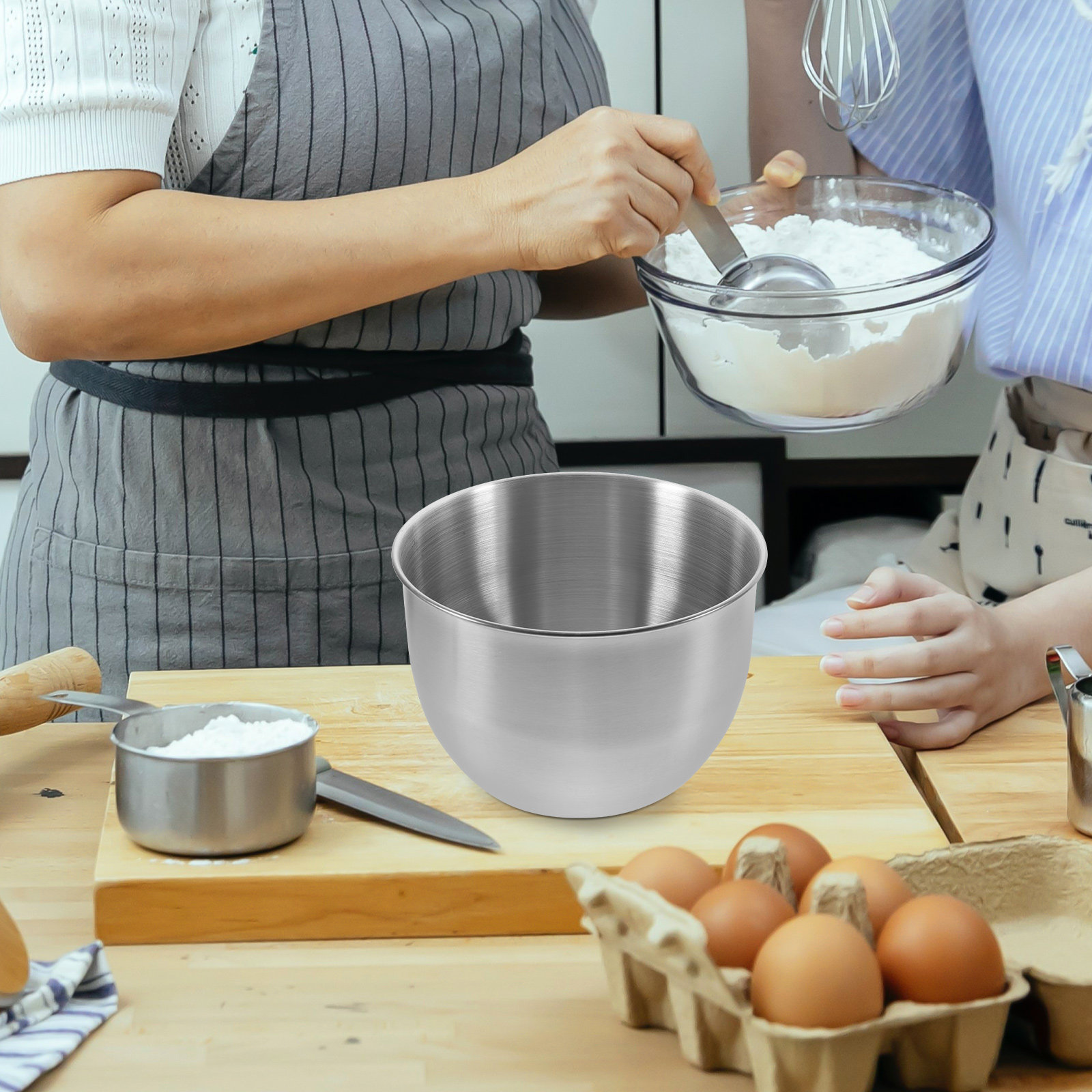 Deep Stainless Steel Mixing Bo - Food Storage Stainless Steel 评论和价格
