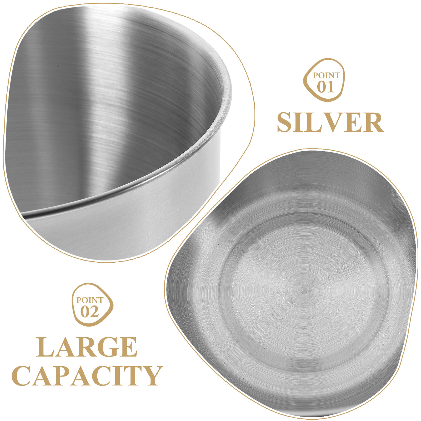 Deep Stainless Steel Mixing Bo - Food Storage Stainless Steel 评论和价格