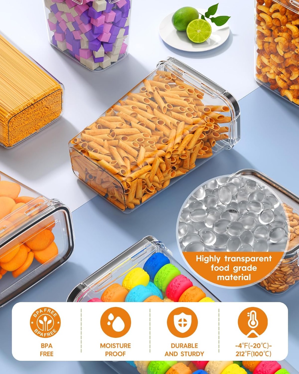 24 PCS Airtight Food Storage C - Food Storage Containers 评论和价格