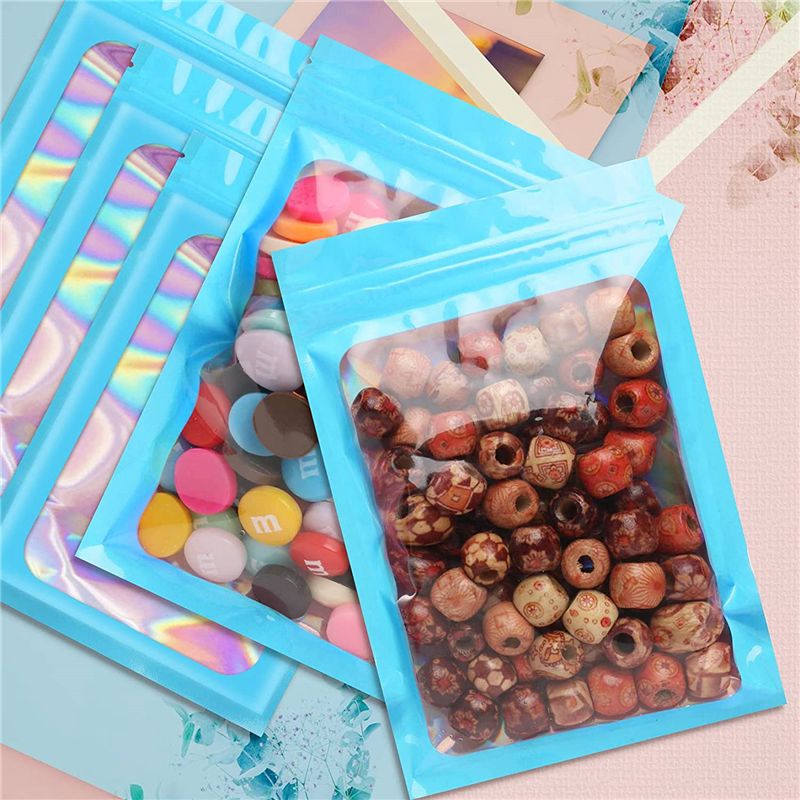 ABWZ-300Pcs Resealable Hologra - Food Storage In Mylar Bags 评论和价格