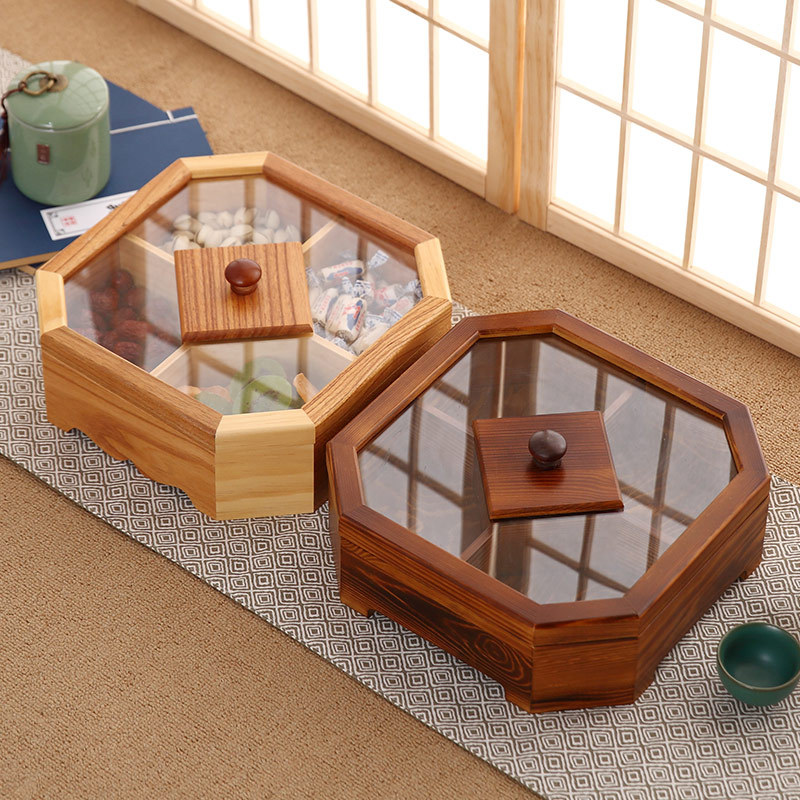 New Wood Candy Biscuit Storage - Food Storage Jars With Wooden Lids 评论和价格