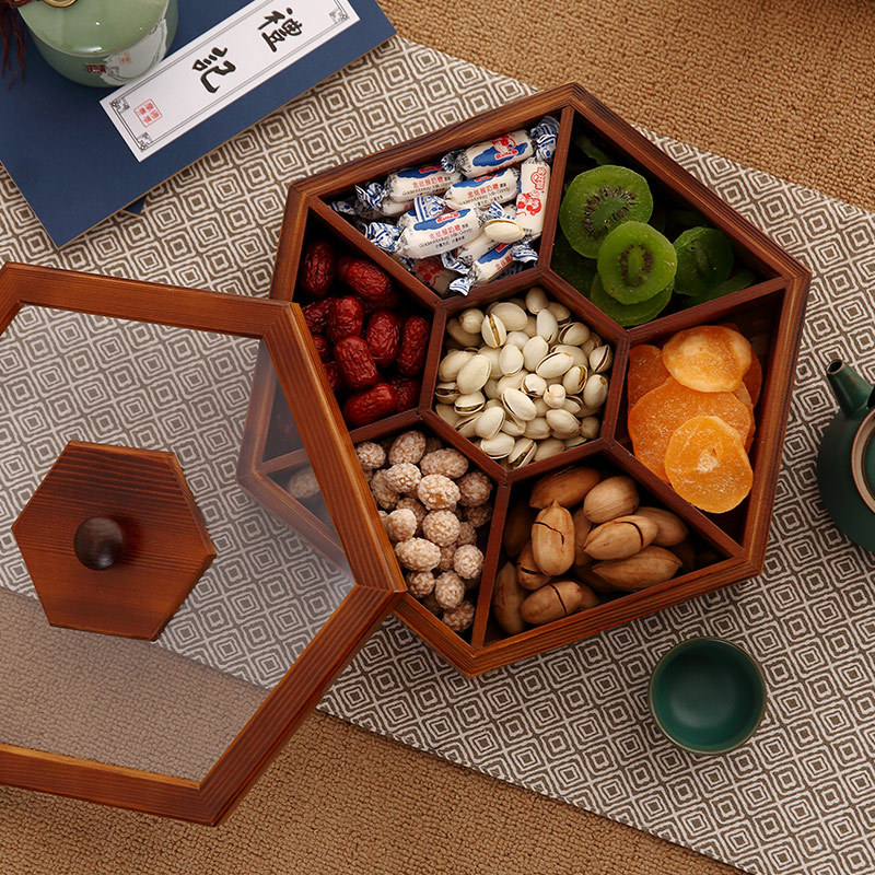 New Wood Candy Biscuit Storage - Food Storage Jars With Wooden Lids 评论和价格
