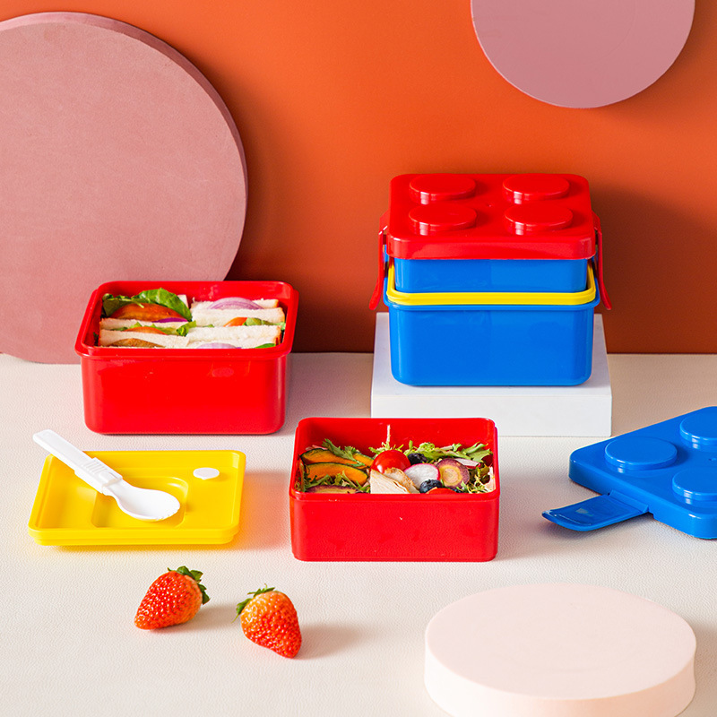 DIY Building Block Lunch Box M - Food Storage Building 评论和价格