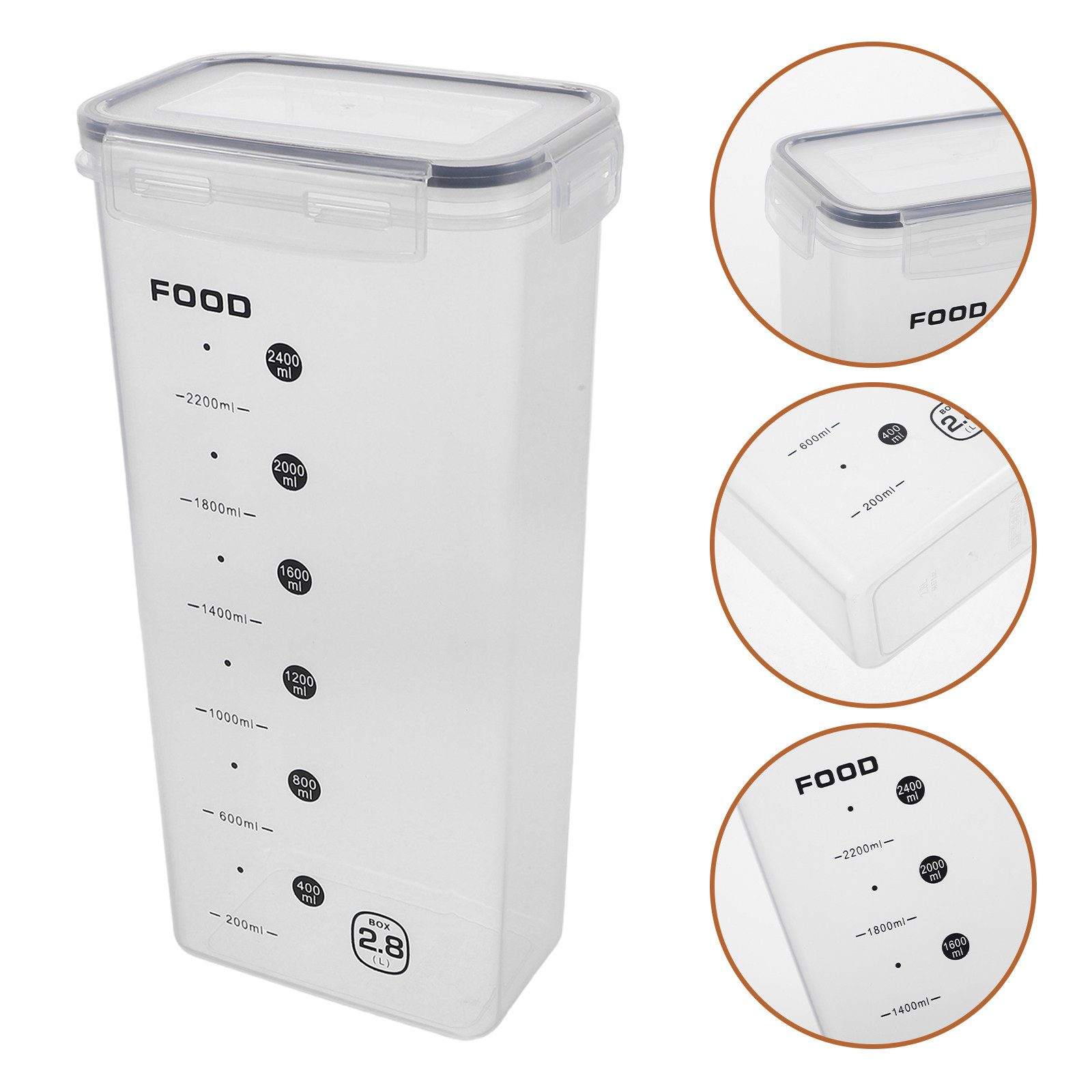 2Pcs Transparent Grain Storage - Food Storage Containers 评论和价格
