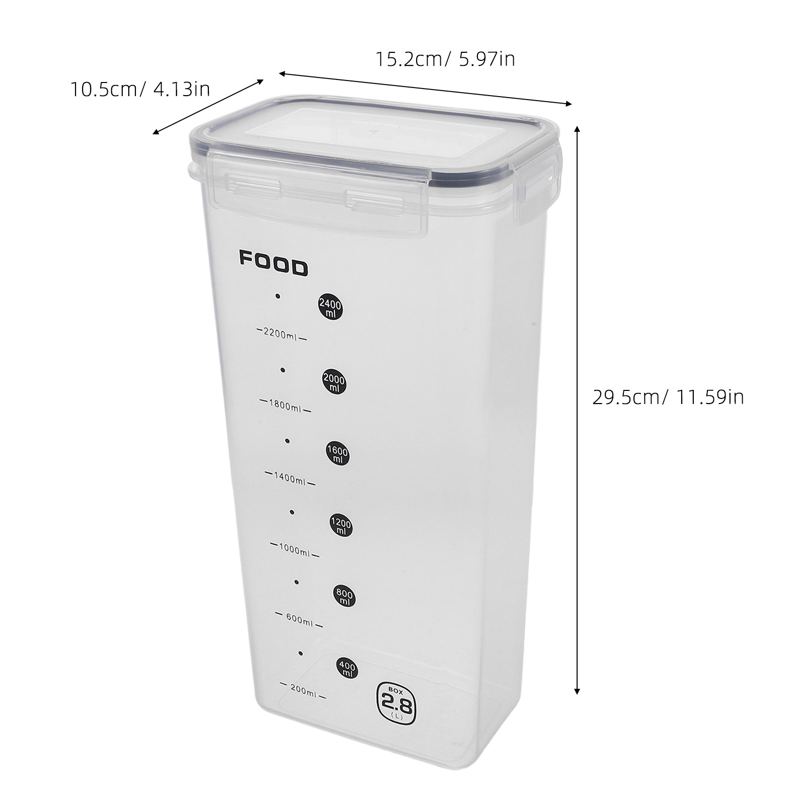 2Pcs Transparent Grain Storage - Food Storage Containers 评论和价格